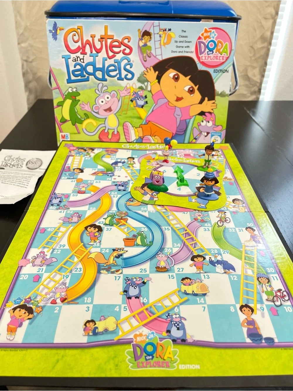 Y2K Dora the Explorer Chutes and Ladders COMPLETE Milton Bradley 2005 Kids Show
